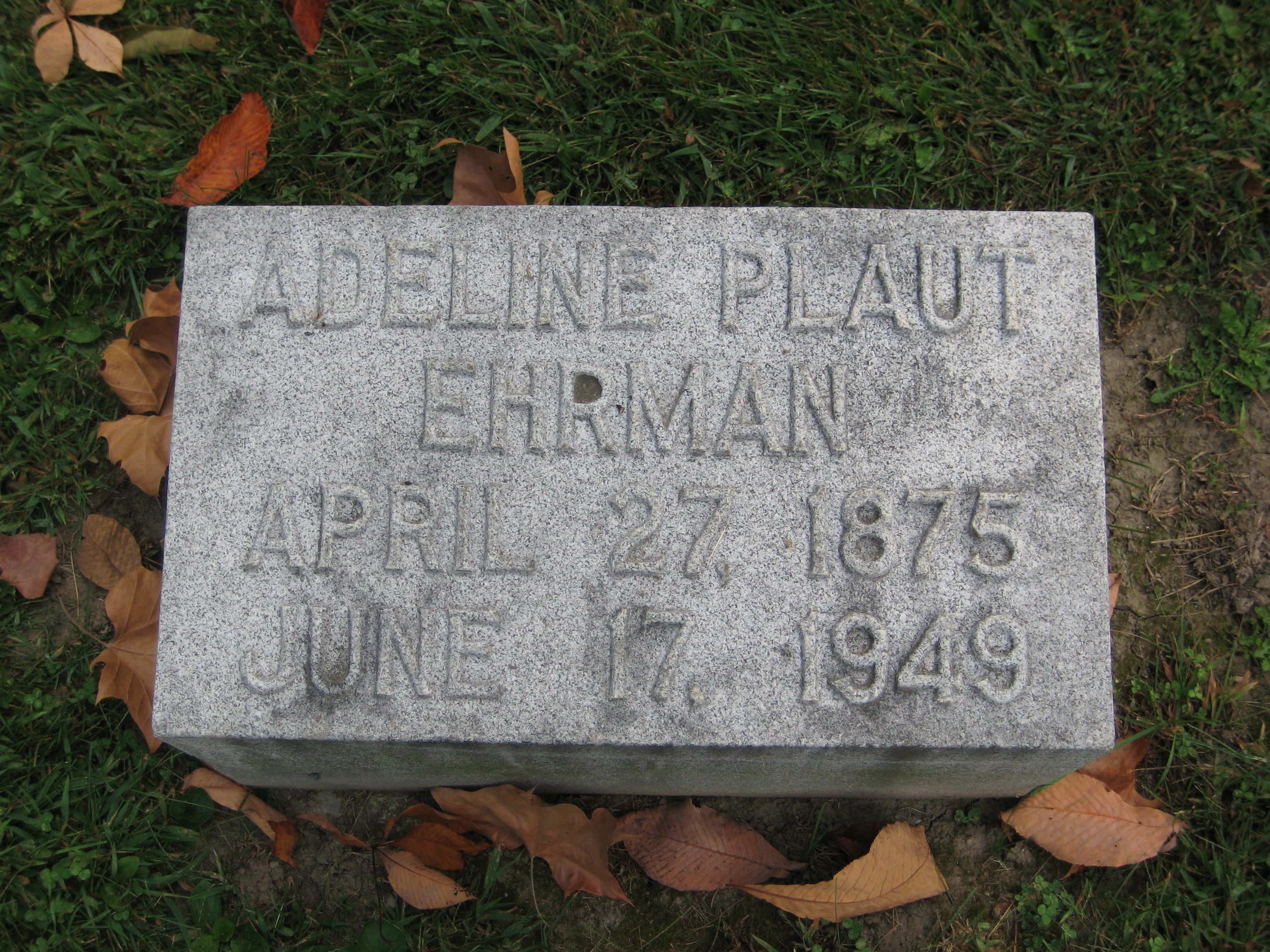 Ehrman Plaut, Adeline