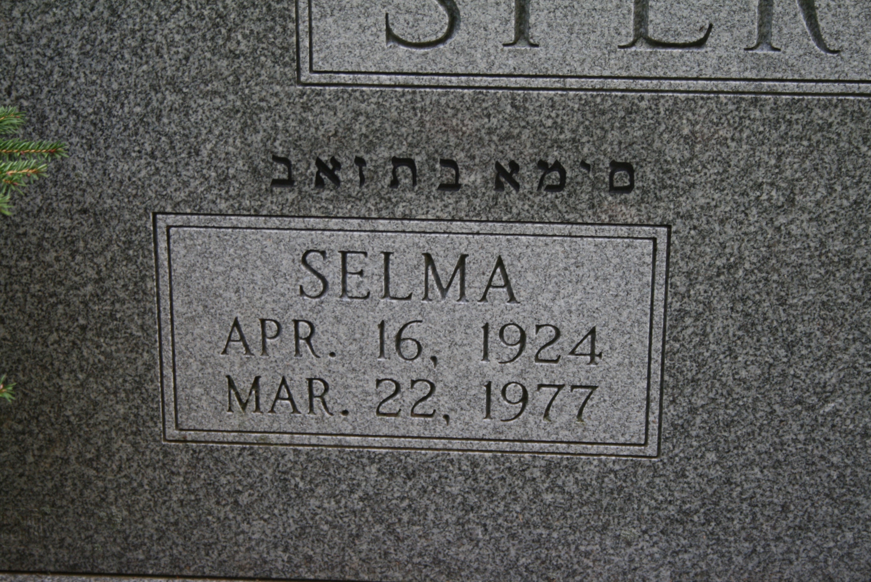 Sperling, Selma K.
