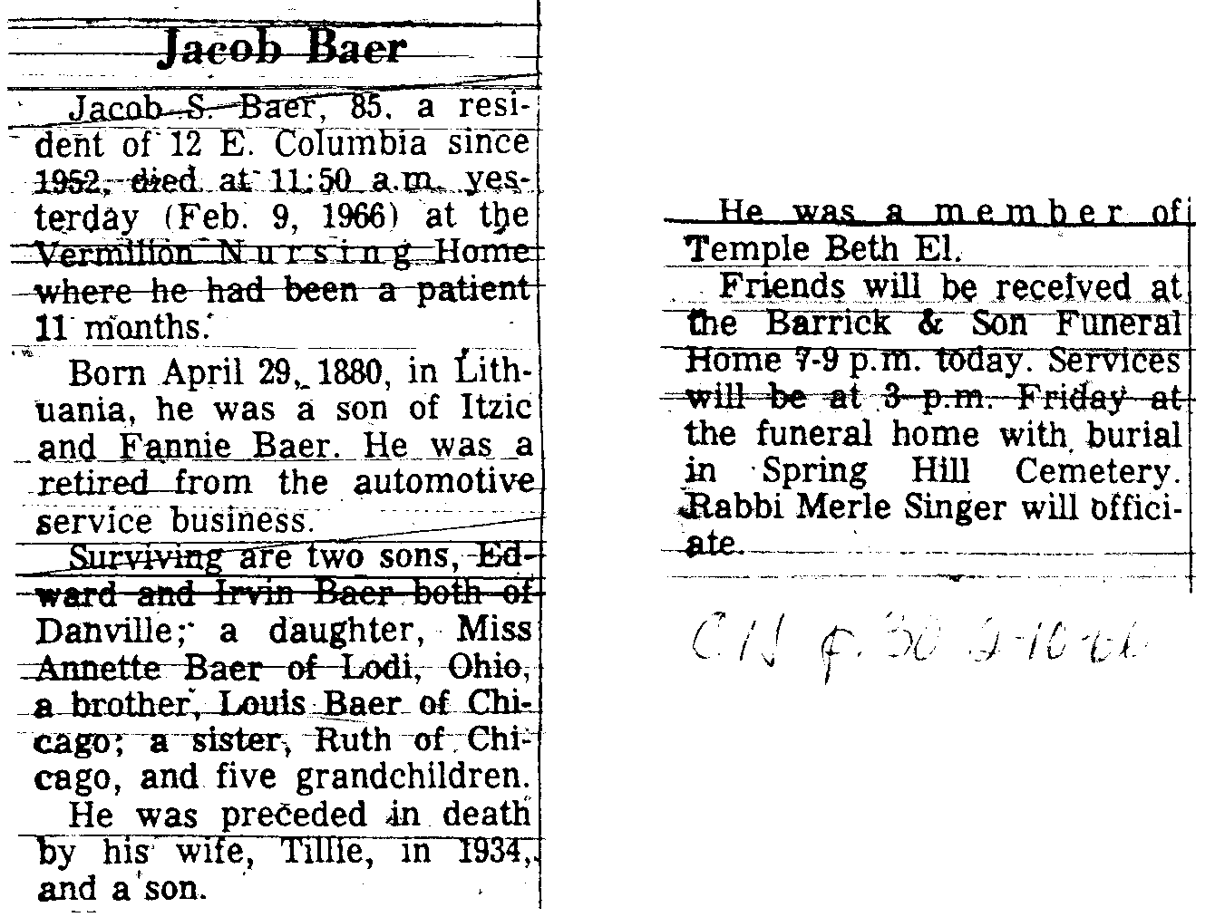 Baer, Jacob