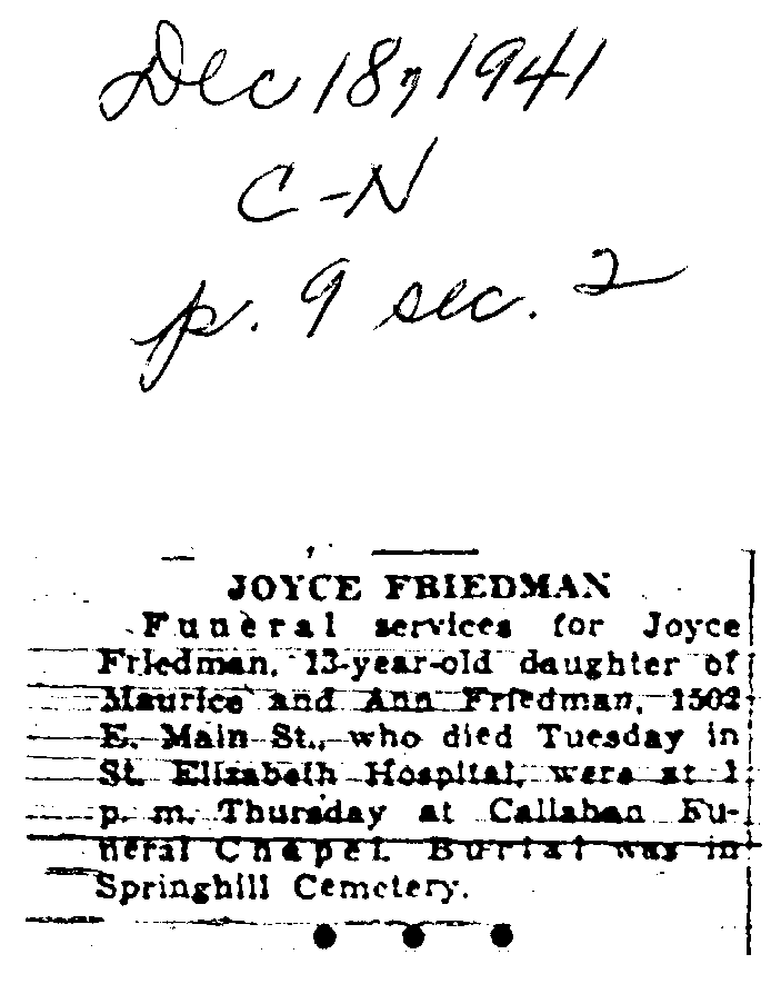 Friedman, Joyce