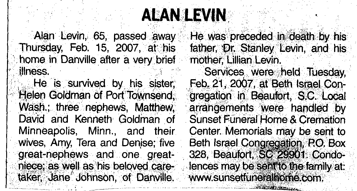 Levin, Alan