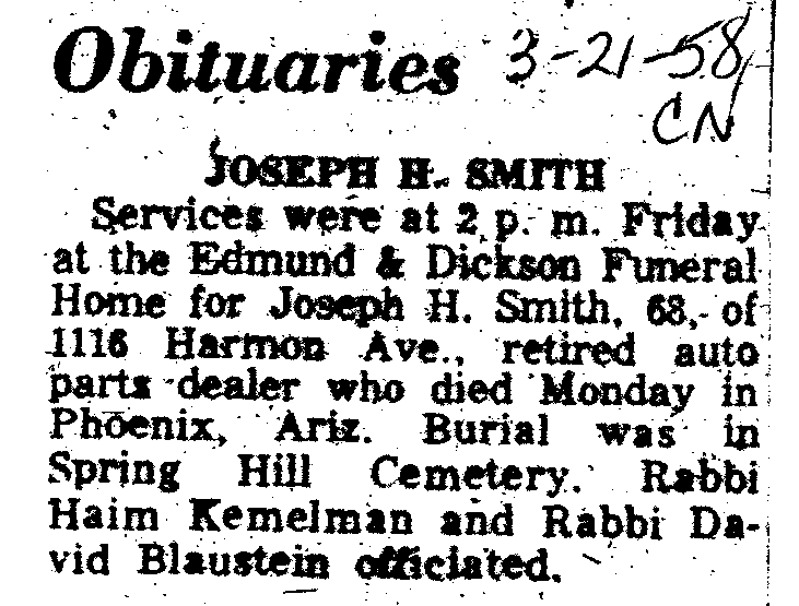 Smith, Joseph H.