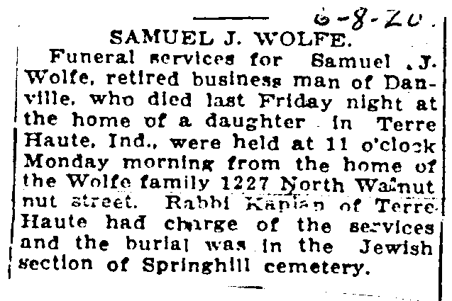 Wolfe, Samuel J.